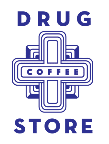 Drug store coffee logo